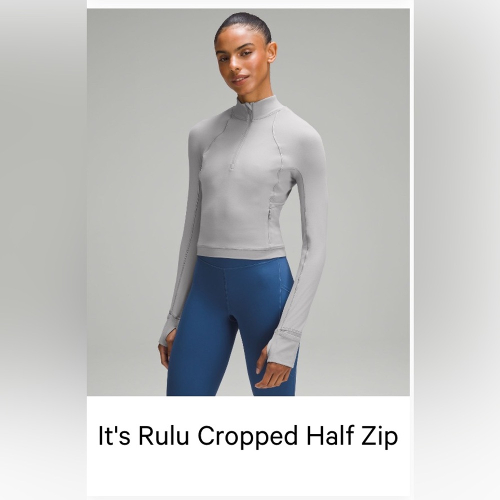 NEW Lululemon It’s Rulu Run Cropped Half Zip